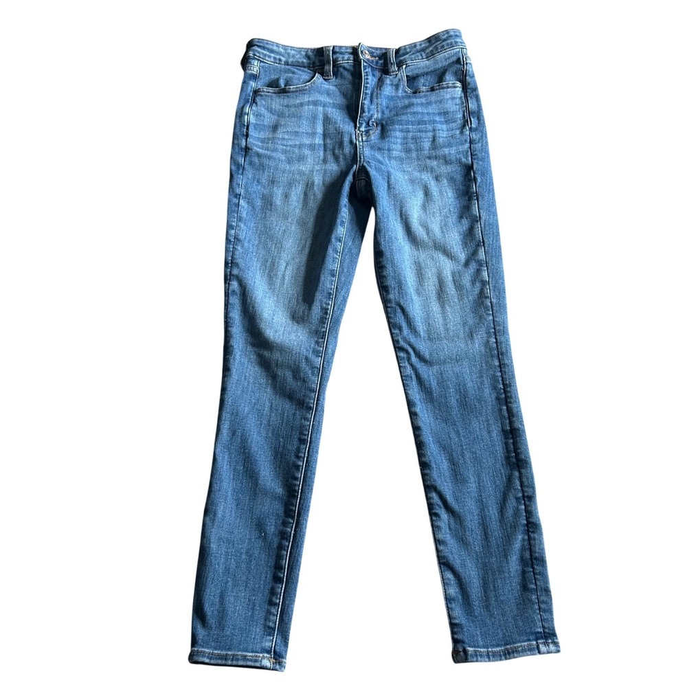 American Eagle Super Hi-Rise Jegging Jeans Womens Size 6 Short Blue Denim